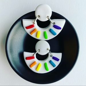 Polymer Clay Light Weight Hand Sculpted Earrings